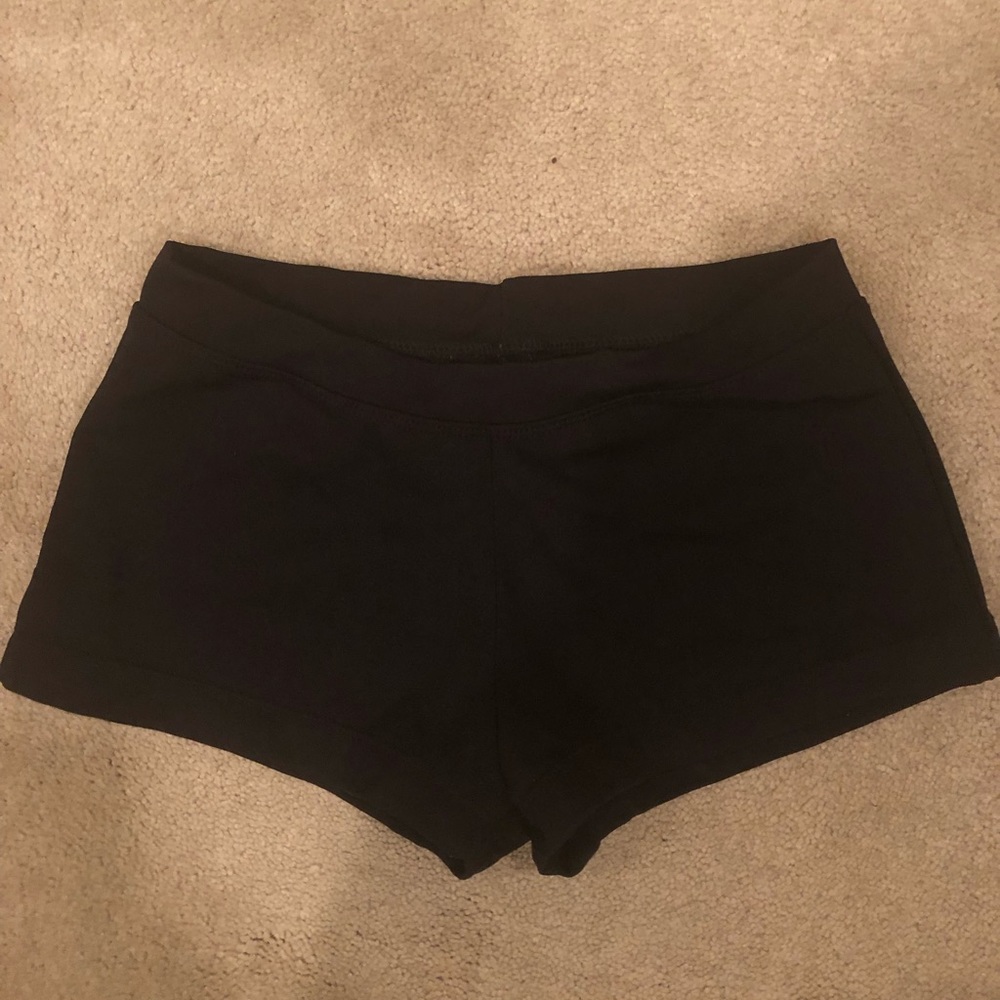 Capezio Black spandex booty shorts dancewear